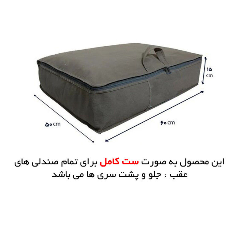 روکش صندلی خودرو 206 و 207 چرم مشکی طرح اپتیمایی ساده